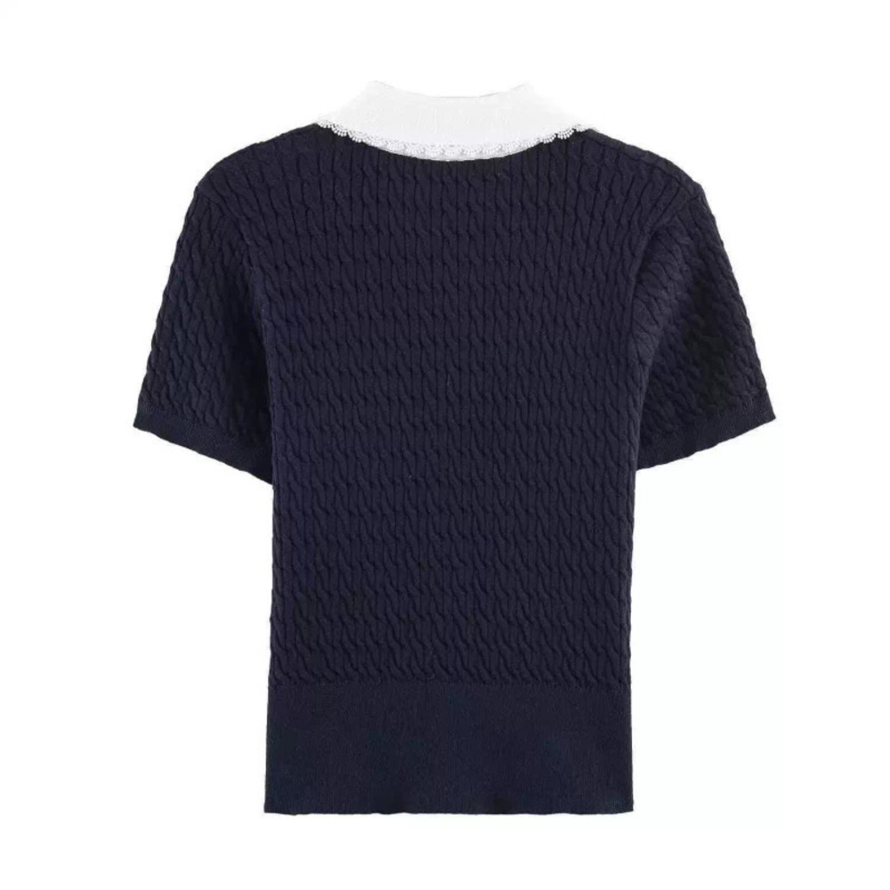 ZARA Summer Simple Versatile Cable Knit Cardigan Top